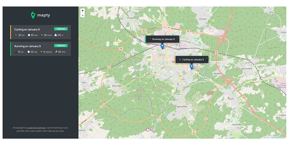 Link to mapty project